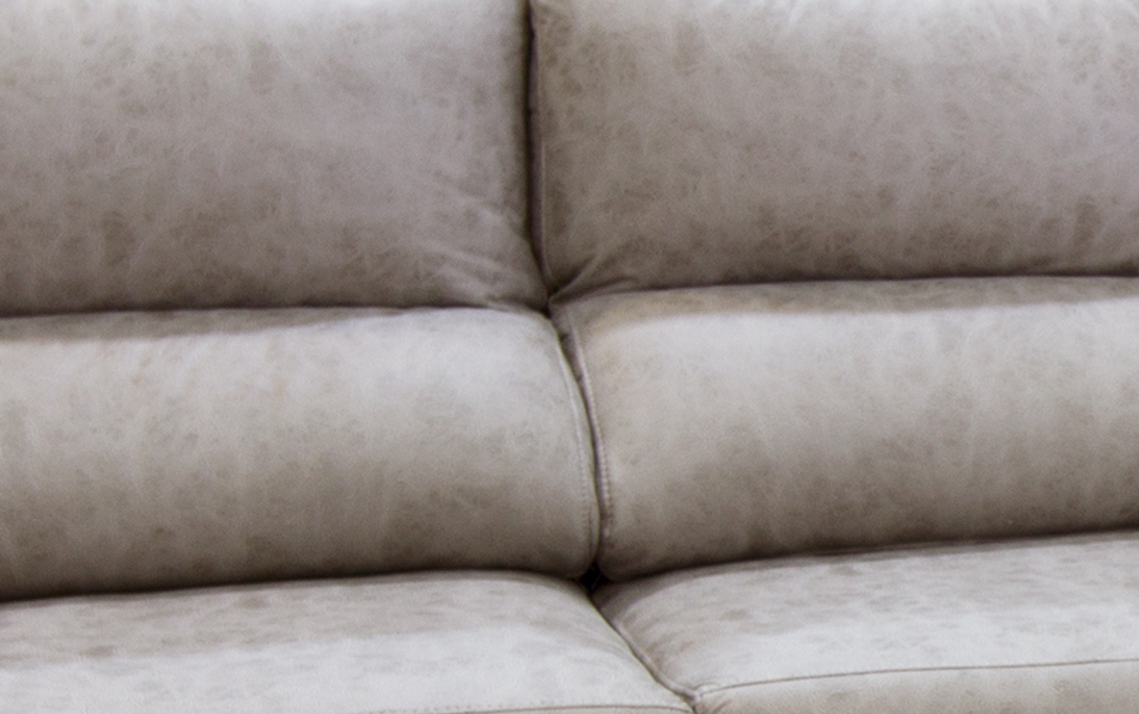 Sofá 3 plazas con chaiselongue en magnolia cemento Rapimueble