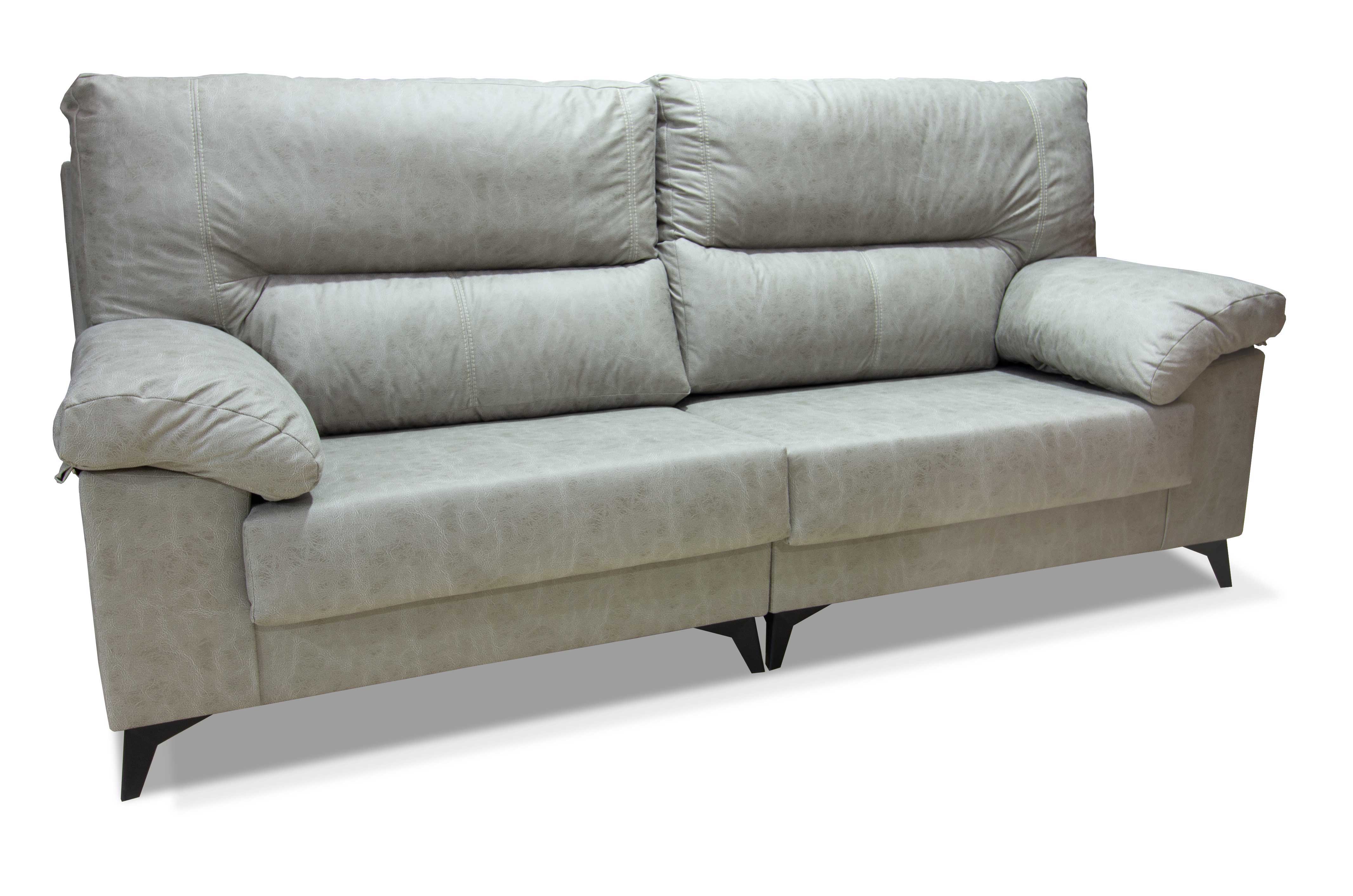 Sofá en color magnolia cemento, mod. Sagunto Rapimueble