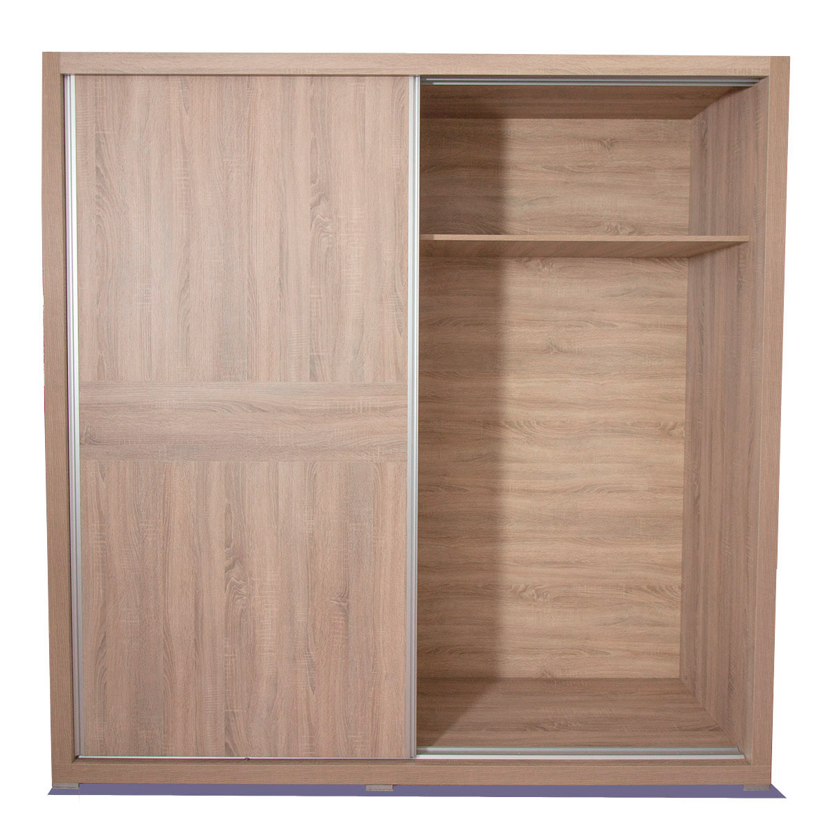 Armario 2 puertas correderas con cajonera en roble cambrian Rapimueble