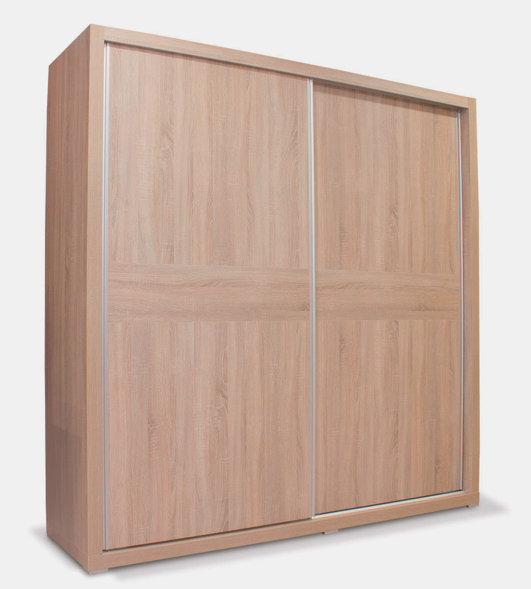 Armario 2 puertas correderas con cajonera en roble cambrian Rapimueble