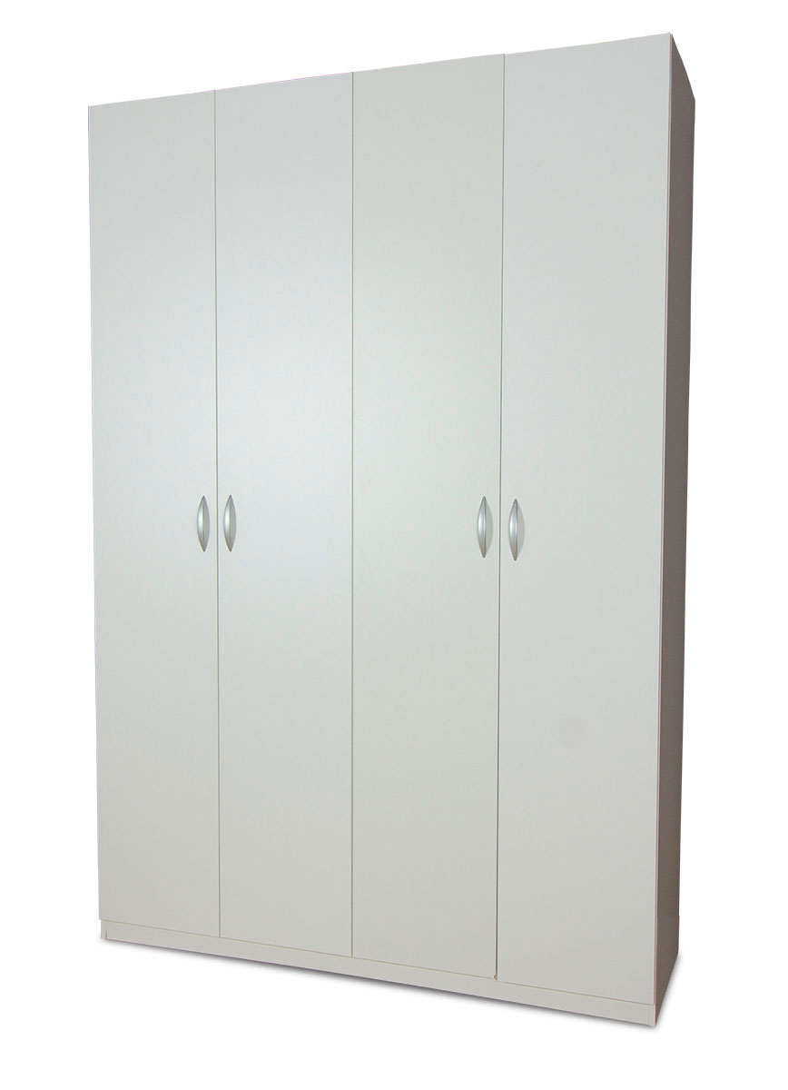 Armario 4 puertas blanco de gran capacidad | Rapimueble