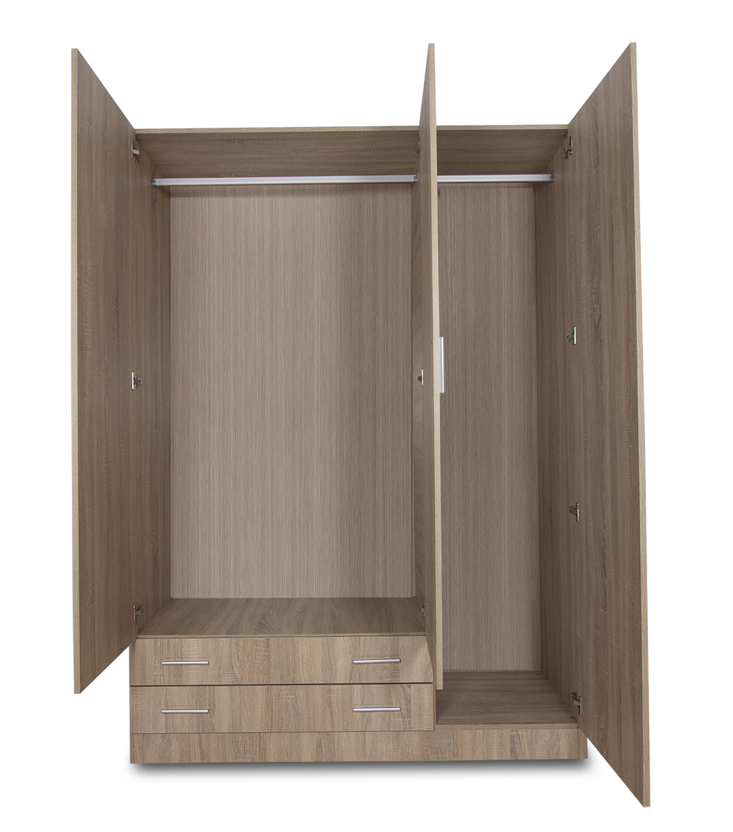 Armario con 3 puertas y 2 cajones en roble cambrian Rapimueble Armario con 3 puertas y 2 cajones en roble cambrian Rapimueble