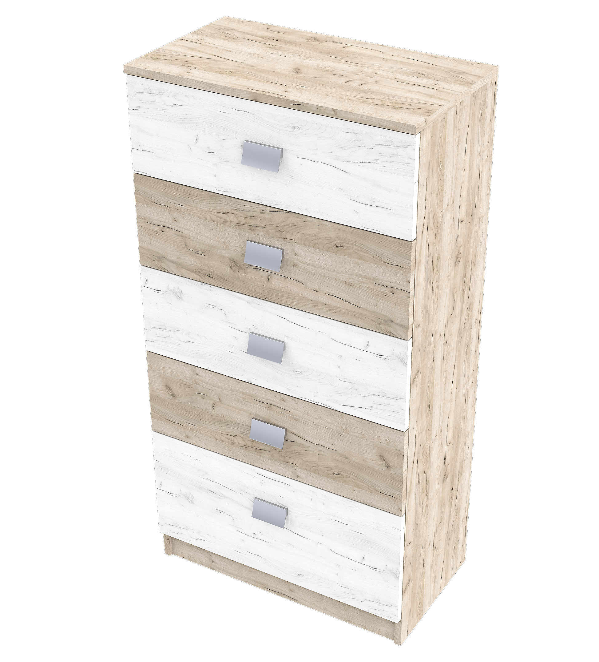 Sinfonier 5 cajones en roble nordik Rapimueble