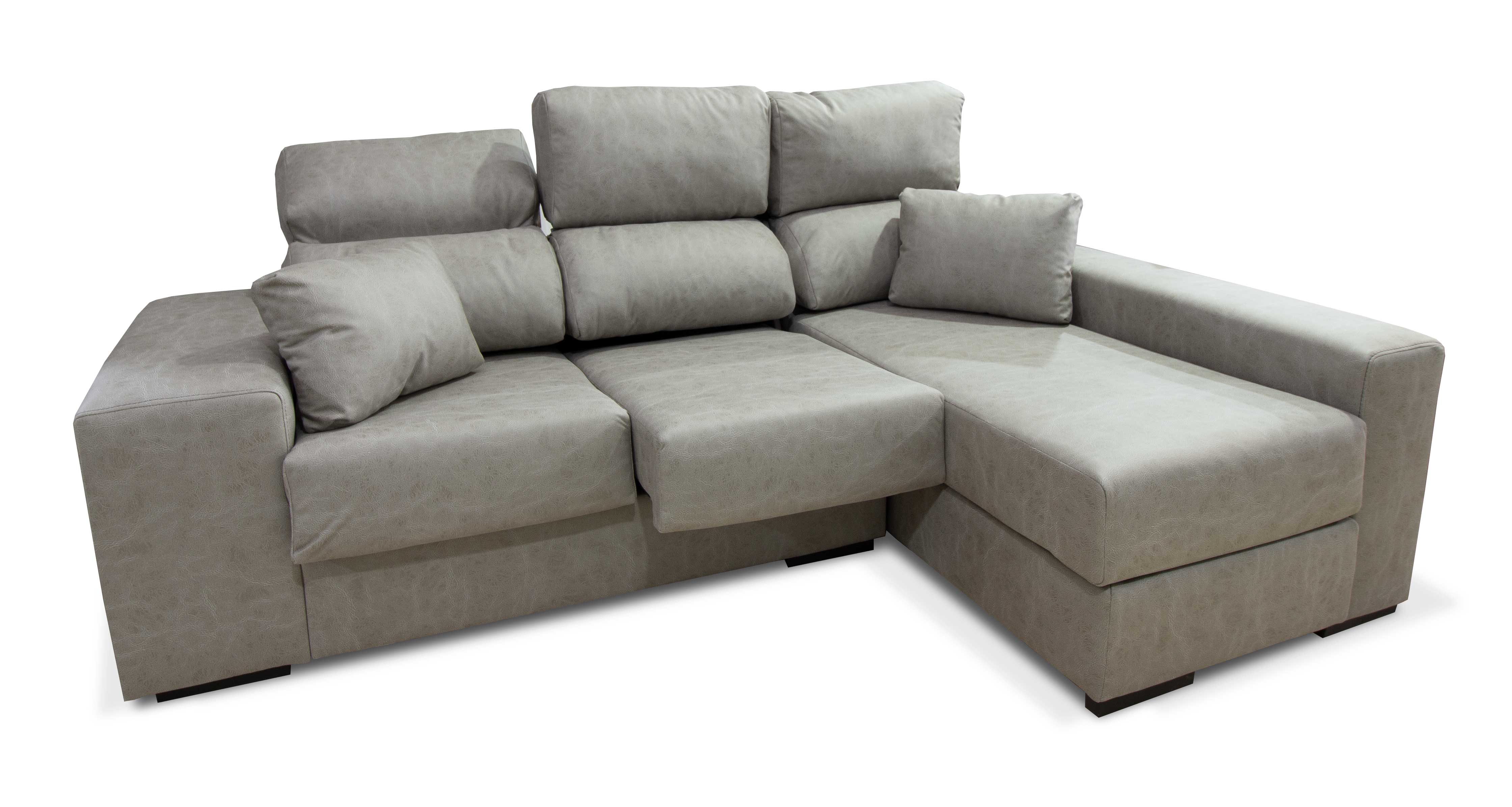 Sofá 3 plazas con chaiselongue, mod. Lactea Rapimueble