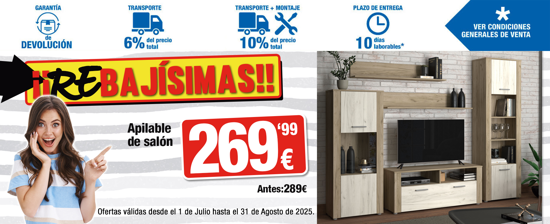 REBAJAS JULIO - AGOSTO 