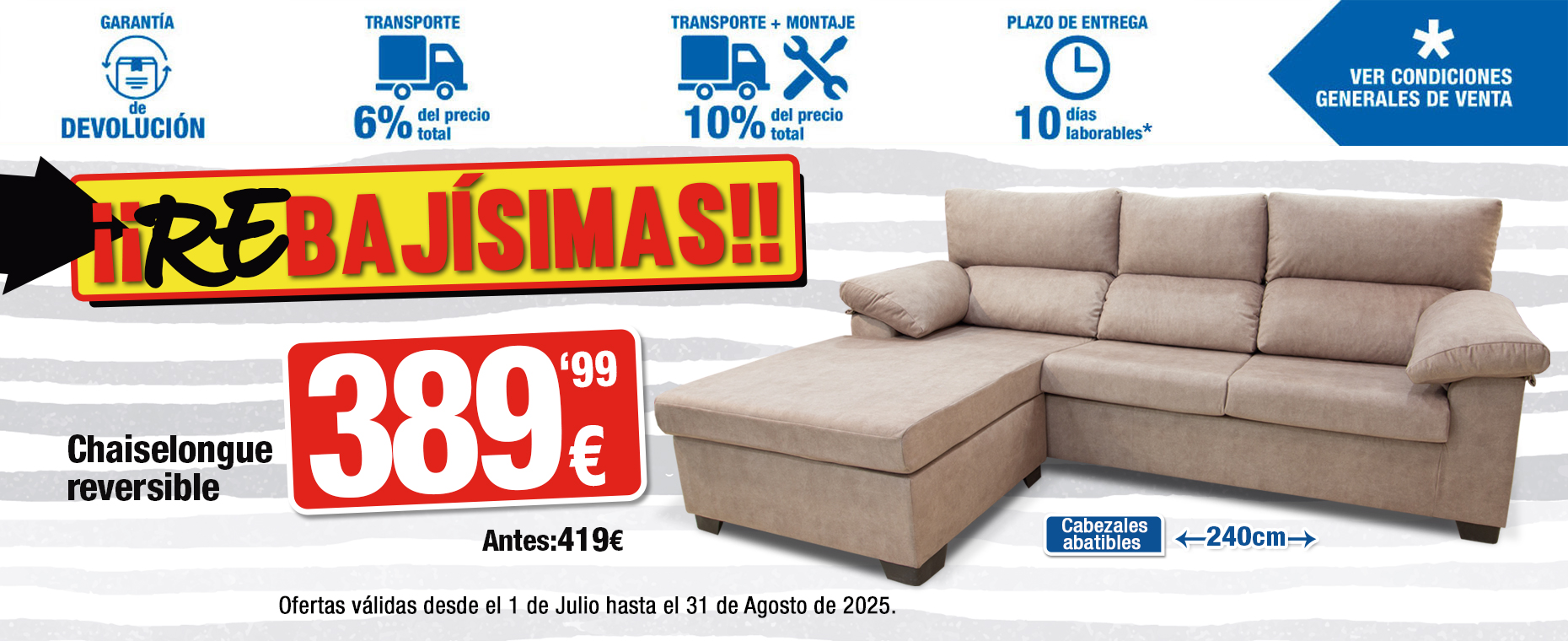 REBAJAS JULIO-AGOSTO 