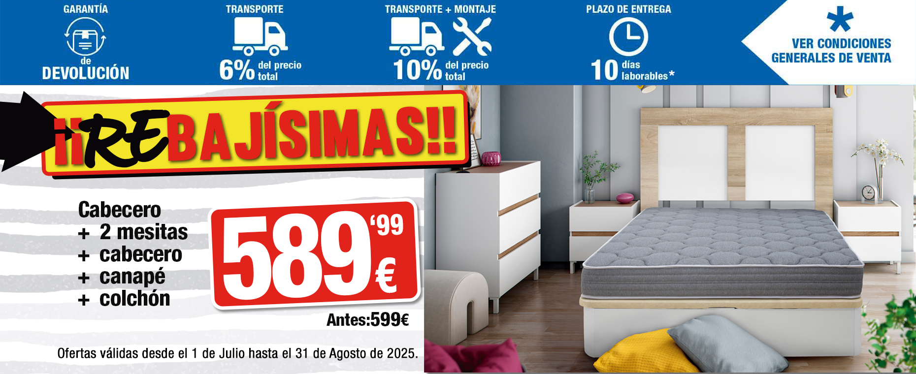 REBAJAS JULIO - AGOSTO 