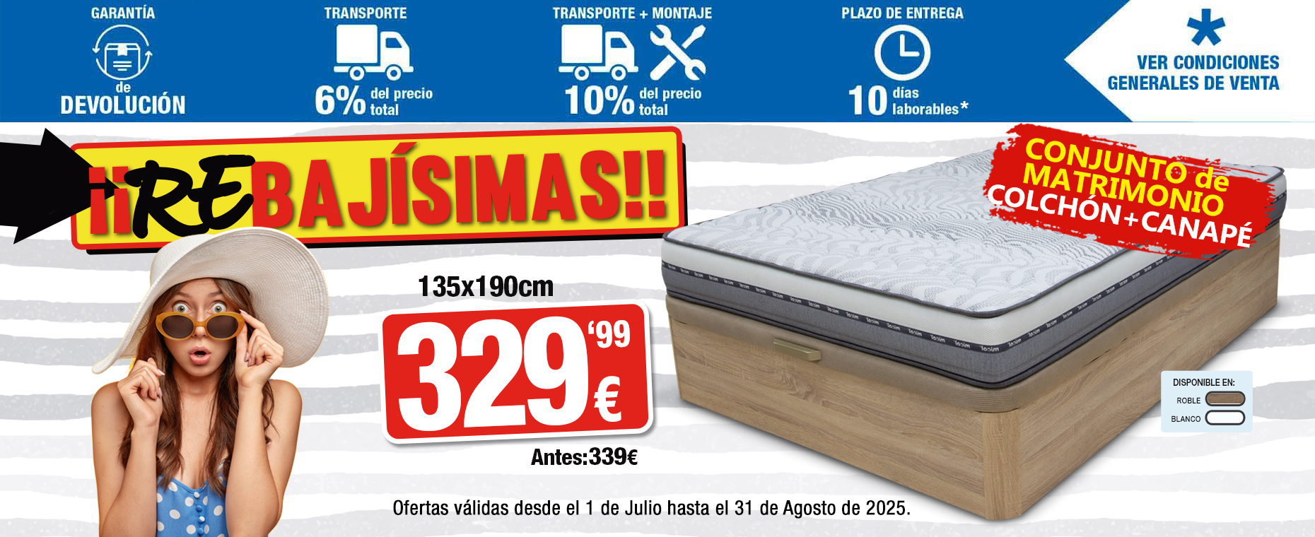 REBAJAS JULIO - AGOSTO 
