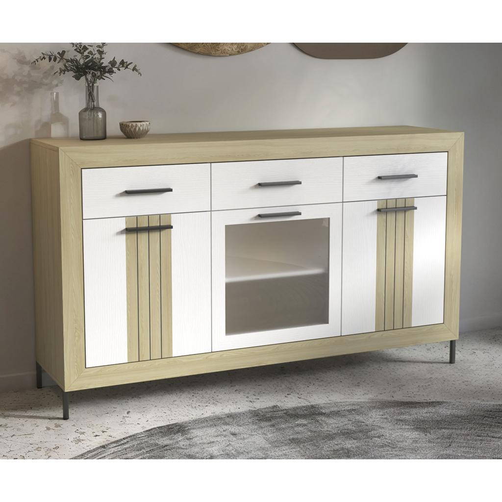 aparador salones roble blanco moderno