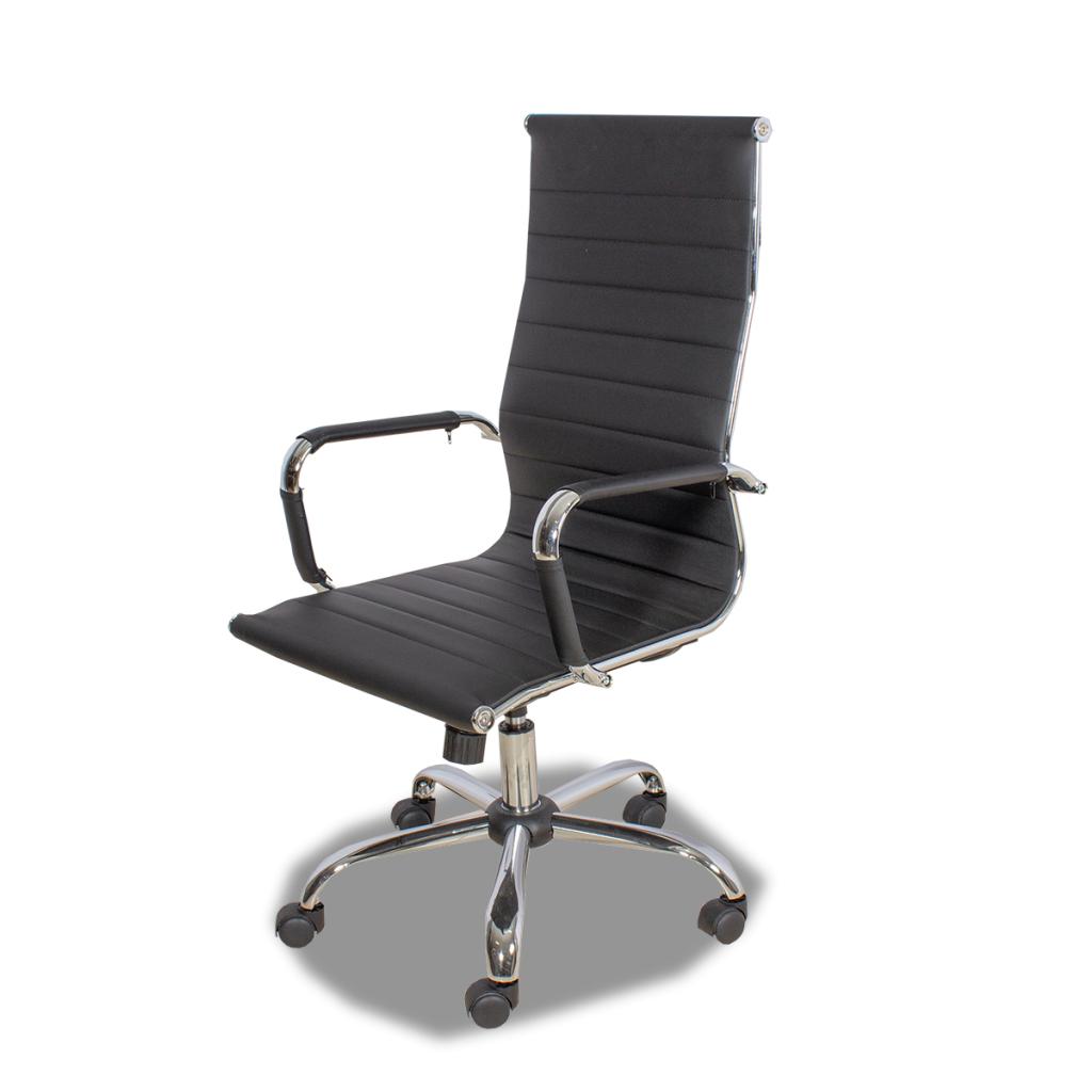 sillas mesa escritorio en color negro juveniles ruedas brazos ecopiel
