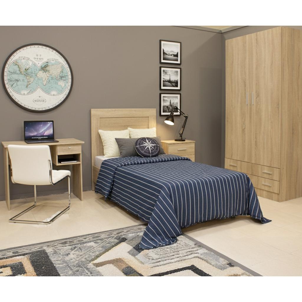 cabecero juvenil en roble cambrian muebles baratos