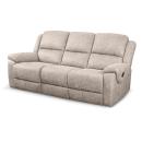 comodo sofá 3+2 plazas relax con palanca manual en beige