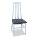 silla comedor blanca comoda gris