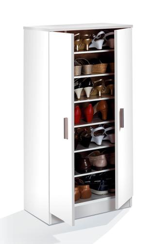 zapatero en color blanco recibidor dormitorios juveniles