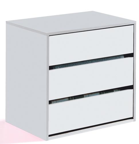 dormitorios juveniles cajonera blanca armarios 3 cajones