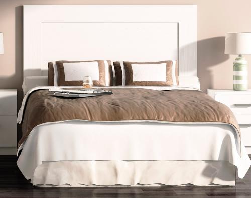 cabecero dormitorios matrimonio muebles baratos color blanco poro