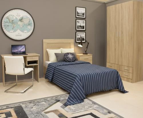 cabecero juvenil en roble cambrian muebles baratos