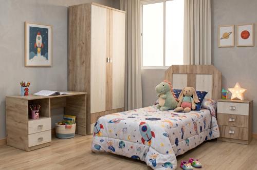 dormitorio juvenil roble moderno