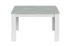 mesa comedor extensible 140x190 cocina salon blanco y gris