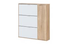zapatero muebles baratos roble y blanco 6 estantes