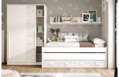 dormitorio juvenil blanco moderno muebles baratos vintage