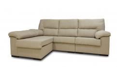 sofa 3 plazas chaiselongue en beige tierra
