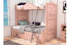 litera dormitorio juveniles cama baja roble