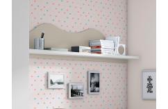 diáfano estante dormitorio juvenil blanco y beige