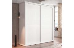 muebles baratos armario blanco poro moderno con cornisa