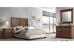 dormitorio matrimonio clasico nogal memphis