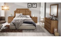 dormitorio de matrimonio en teka clásico