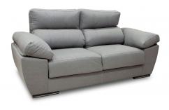sofa descanso 2 plazas en gris asientos deslizantes extraíbles