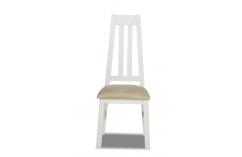 sillas muebles salon asiento tapizado color EN blanco