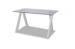 mesa comedor blanco tapa de cristal muebles baratos