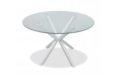 Mesa de comedor, mesa redonda, mesa en blanco