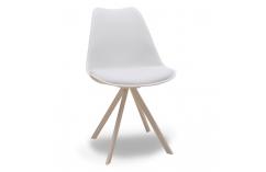 silla estilo nórdica en blanco moderna barata
