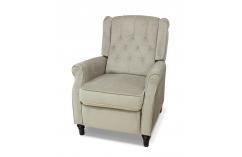 sillón abotonado clásico en gris suave sillón barato