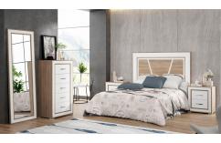 dormitorio de matrimonio etilo nordico blanco roble muebles baratos