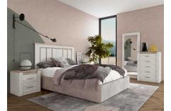 dormitorio matrimonio roble blanco moderno muebles baratos