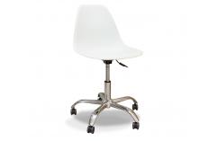 silla juvenil color blanco giratoria silla de escritorio
