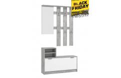 recibidor muebles baratos en gris y blanco perchero entrada