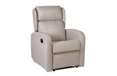 sillón relax palanca crema confortable