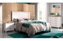dormitorio blanco roble moderno estilo minimalista matrimonio