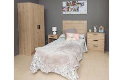 dormitorio juvenil en roble, dormitorio juvenil