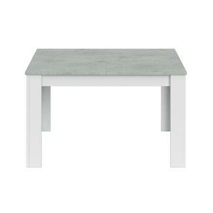 mesa comedor extensible 140x190 cocina salon blanco y gris