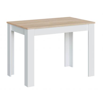 mesa comedor muebles baratos modernos blanco y roble canadian