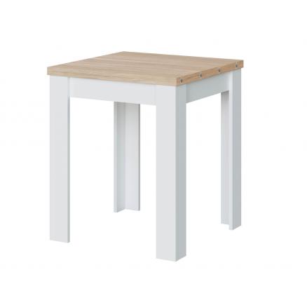 Mesa Comedor Extensible Roble/Blanco 144-204 - Muebles Baena