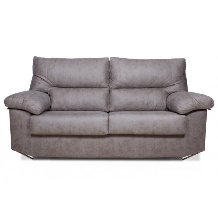 sofas baratos 3 plazas moderno patas metálicas gris gran resistencia