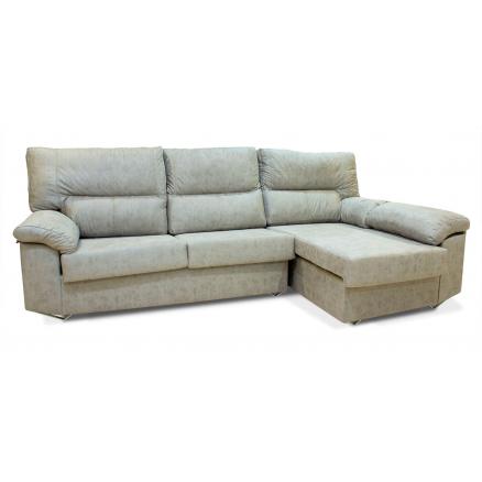 chaiselongue reversible sofá 3 plazas muebles baratos en gris