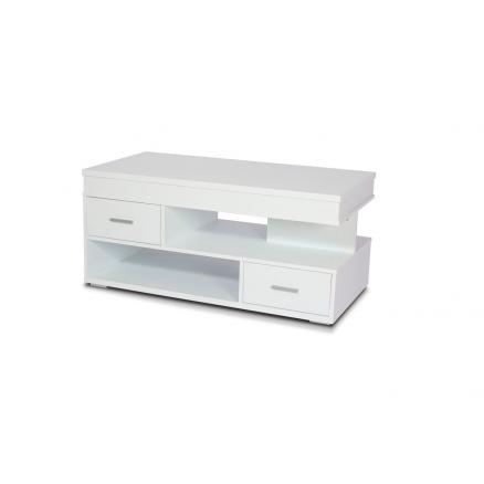 mesa de centro blanco cajones elevable mueble sala comedor